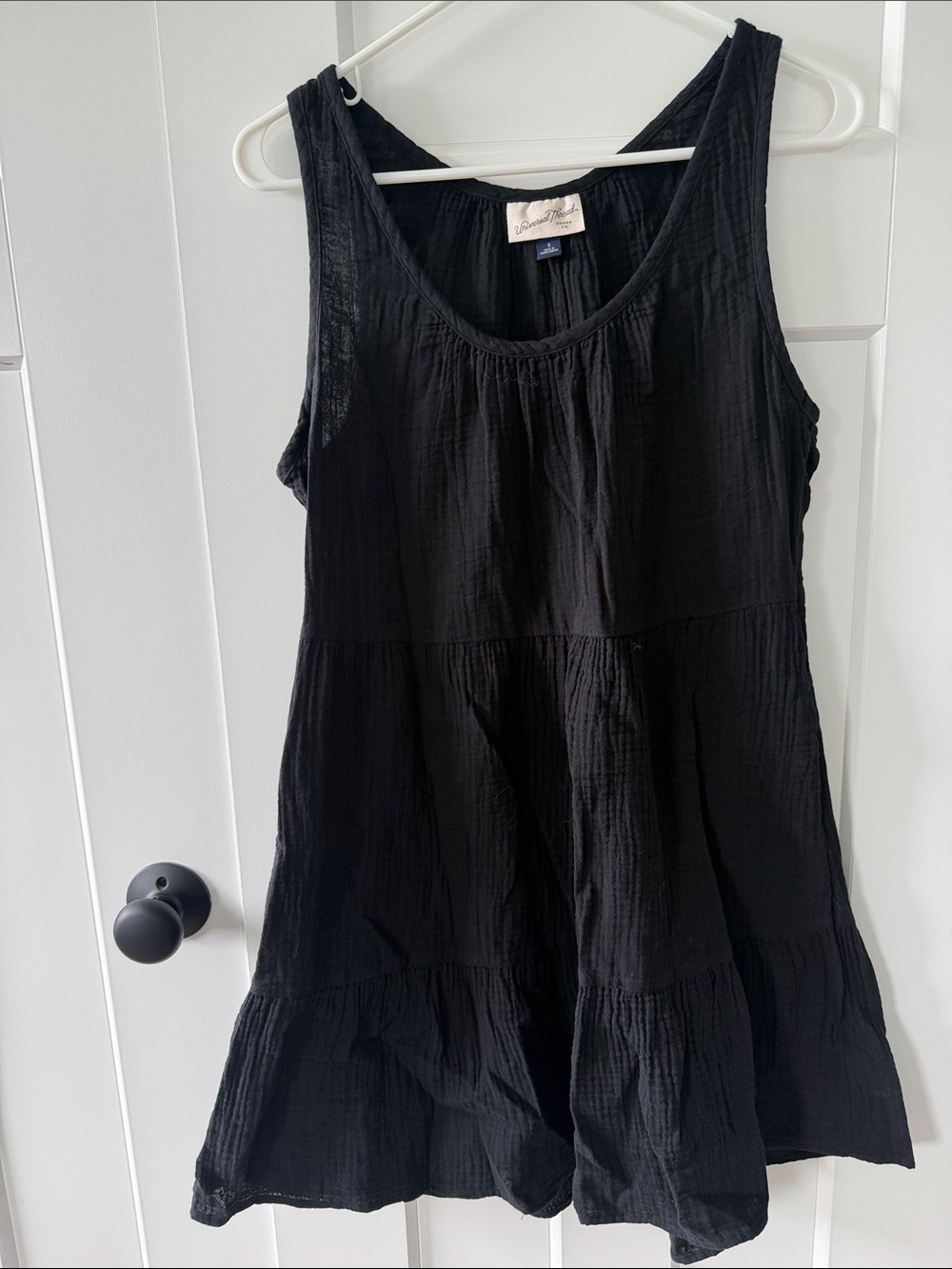 Universal Thread Black Gauze Tiered Sleeveless Dress